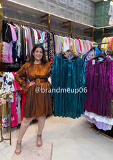 Metallic  Partywear Dress (PRM-3)